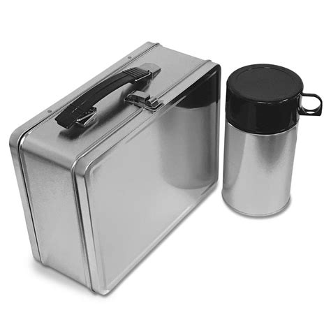 metal lunch box with thermos|thermos rectangular lunch box.